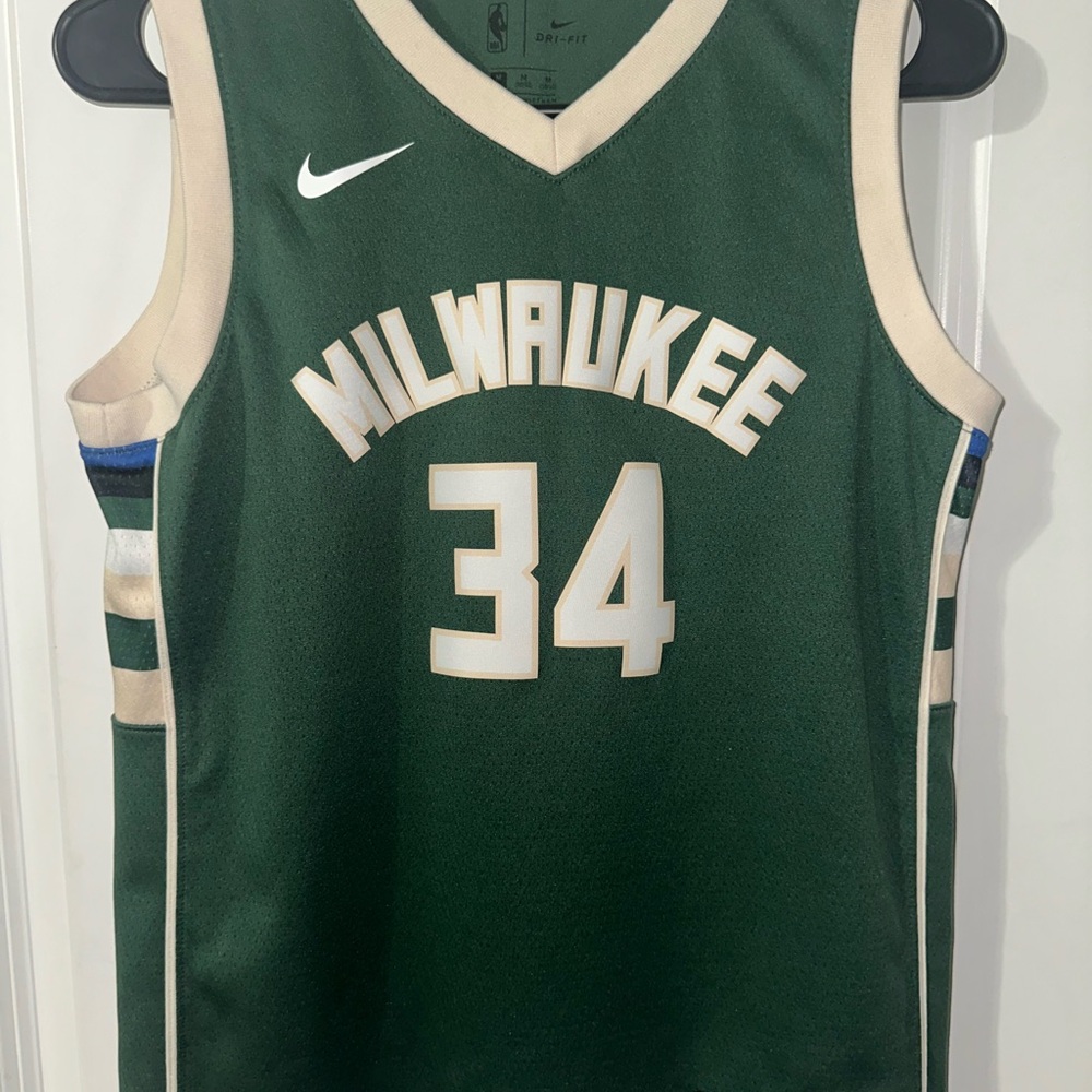 NBA Green and White Milwaukee Bucks Jersey